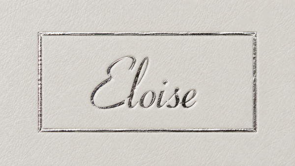 Inicio Album with Beginning & End Photo Inlays 3 Foiled name Eloise Capture your story with our quality handmade albums and online co-creation sessions